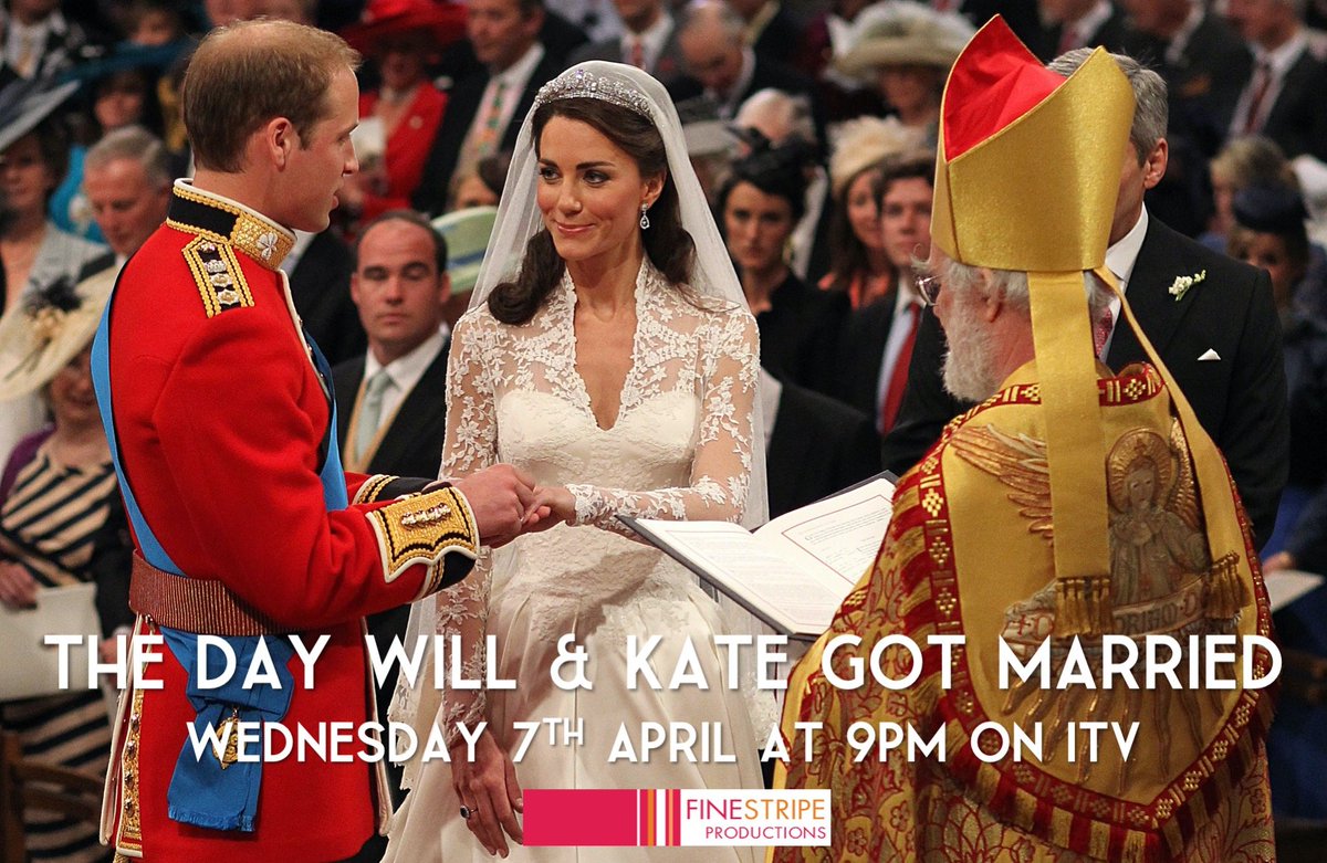 Tonight! The Day Will & Kate Got Married, narrated by the one and only @goldarosh , 9pm @ITV