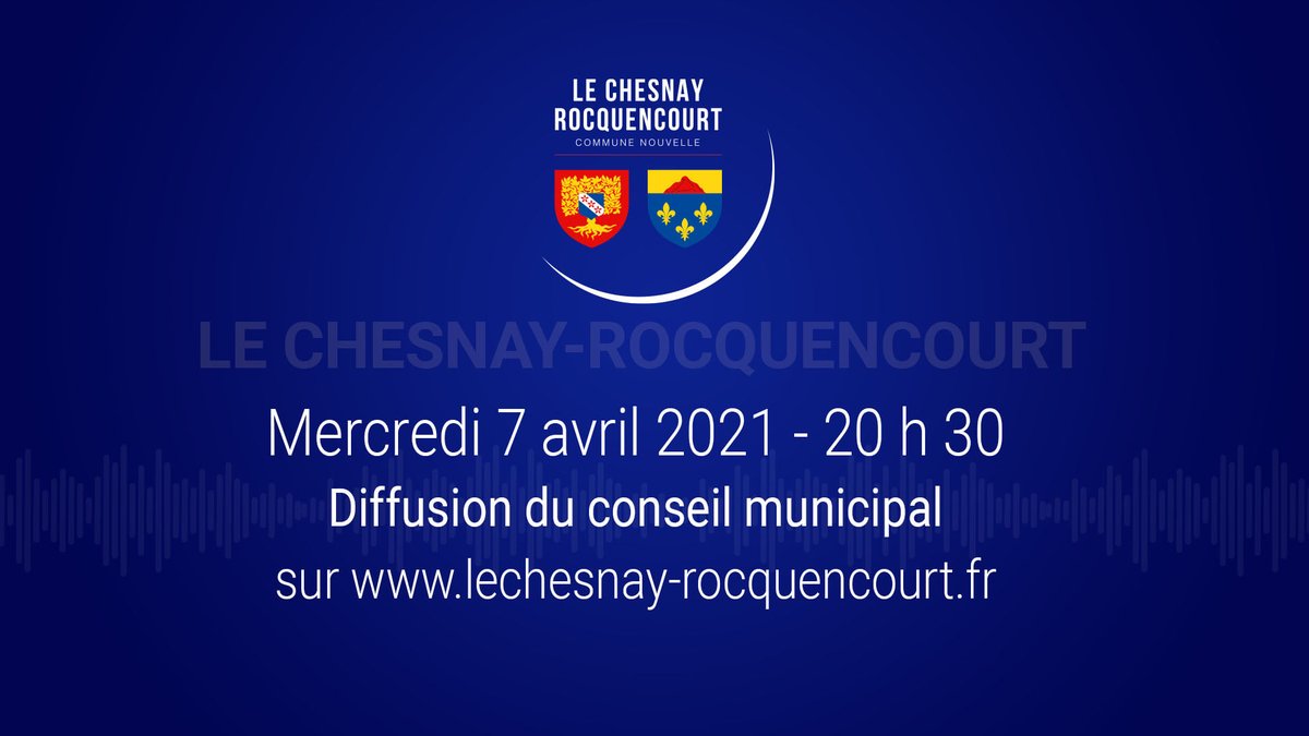 Le conseil municipal se déroulera ce soir mercredi 7 avril 2021 à 20h30.
En raison du contexte sanitaire, le public ne peut pas assister au conseil en présentiel.
Les débats seront retransmis en vidéo en direct sur lechesnay-rocquencourt.fr
Ordre du jour 👉 lechesnay-rocquencourt.fr/index.php/Accu…