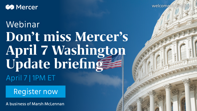 MaryTinebra's tweet photo. On April 7 learn about the latest federal policy developments affecting employee #benefits, executive #compensation, #COVID19 issues and more via @Mercer_US. #health https://t.co/uoVSgOd23z https://t.co/nGf3DGH2OE
