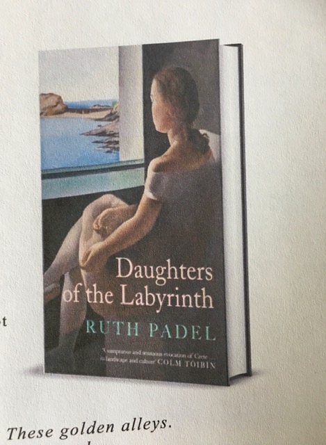 ruthpadel's tweet image. Excited to share early cover of my novel, Daughters of the Labyrinth, out in July. Set in Crete - about mothers, daughters, families, secrets, past in the present, the hidden layers of memory, and the general wonderfulness of Crete where I have spent so much of my life.