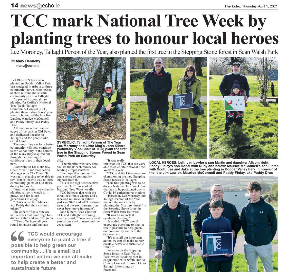 TallaghtComCo's tweet image. Great coverage of the tree planting in #Tallaght for @coilltenews #NationalTreeWeek2021