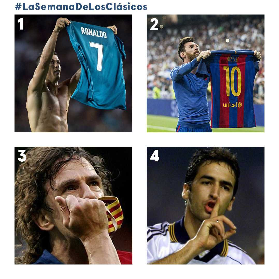 MPlusDeportes's tweet photo. Pocas cosas como marcar en el campo del eterno rival.
4 celebraciones inolvidables, ¿con cuál te quedas? #LaSemanaDeLosClásicos https://t.co/rxDYBQKZAm