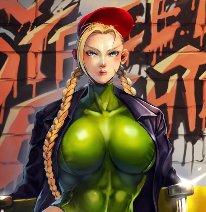 USサンフランシスコのスケートアパレルブランド"HUF"とストリートファイターコラボ記念でキャミィ

#StreetFighter
#FanArtFriday 
#格ゲーキャラ描こうぜ 