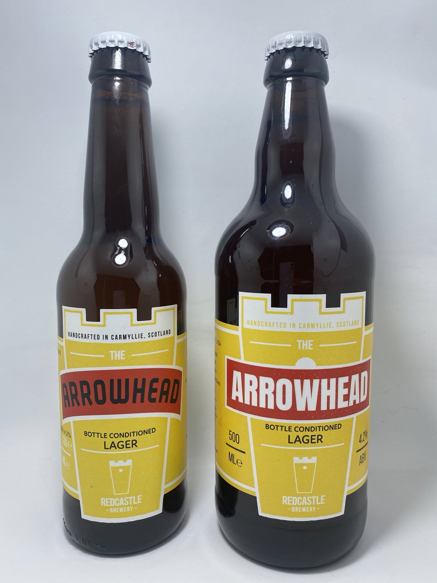 🍺New🍺 we often get asked which of our ales is most like lager. So we created Arrowhead.  4.2% Bottle conditioned lager, with hints of fruitiness, single hopped with German hops, Made with Scottish water sourced from the Grampian mountains. Available now in 330 and 500ml bottles