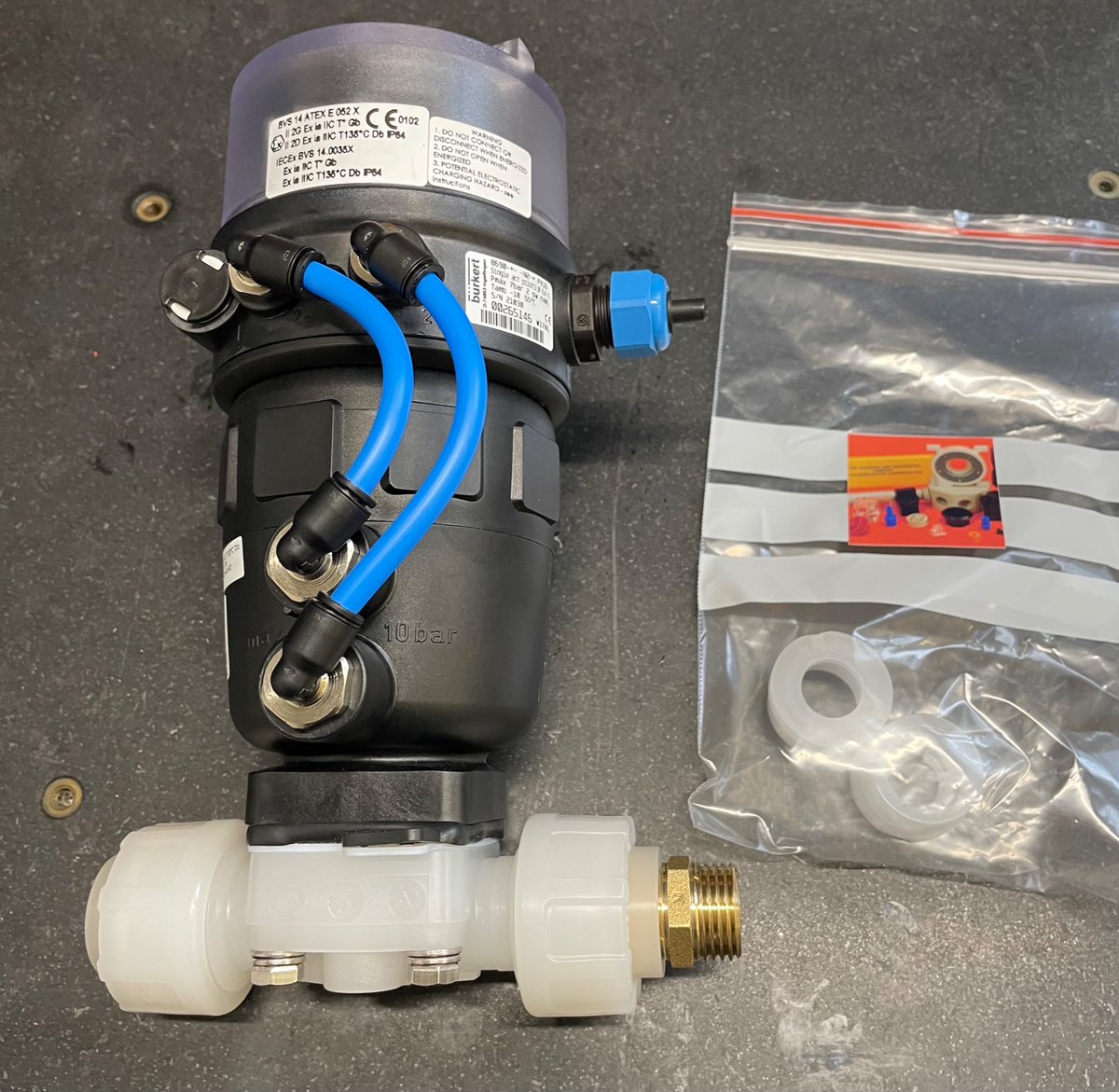 Plastics999's tweet photo. PVDF adaptors for this customers pump, the size thread needed was not available and it was a better option than plan b and weld the fittings on. 💪 https://t.co/A3ECbcnP7A