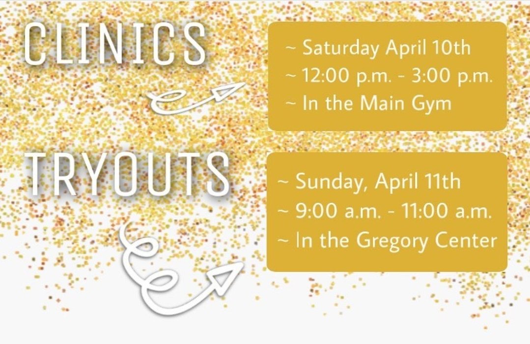 Tryouts are this weekend!! Hope to see you there!