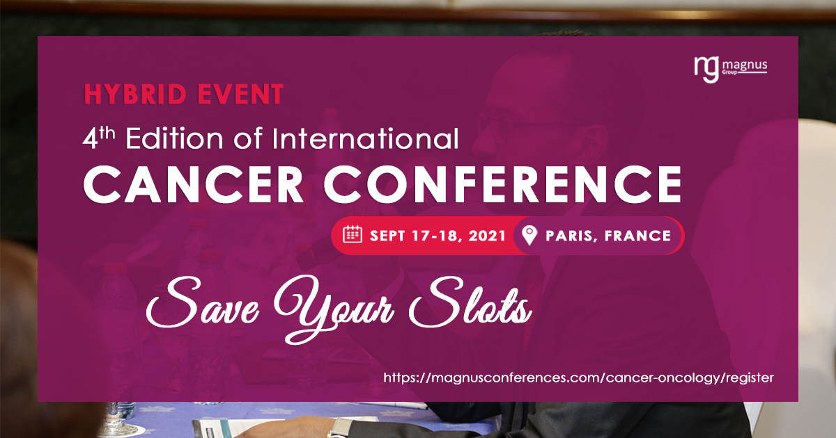 #ICC2021 provides you an opportunity to discuss latest trends and advancements in #Oncology & Cancer Science with world's #Oncologyexperts.. Reserve your slot now for this prestigious cancer conference
For details please visit: magnusconferences.com/cancer-oncolog…
#Cancermeetings #oncology