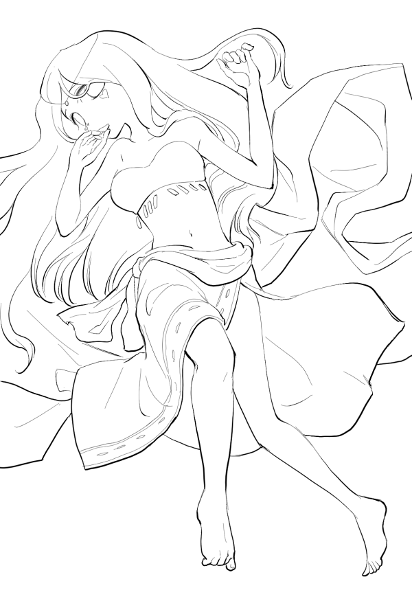 とても暇な人用の過去絵線画です
さすがに面倒くさい線画なので暇をもてあましたときに使ってください
#塗ってもいいのよ 