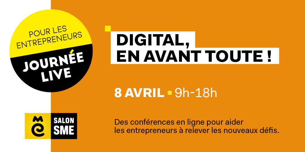 FranchiseFrance's tweet image. Journée live &quot; Digital, en avant toute ! &quot; de demain : il est encore temps de vous inscrire au @SalonSME dont @FranchiseFrance est partenaire, c&apos;est gratuit : bit.ly/3lPxn89
#marketingdigital #solutionsdigitales