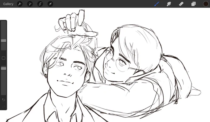 redrawing gays from 2020#wip #artph  