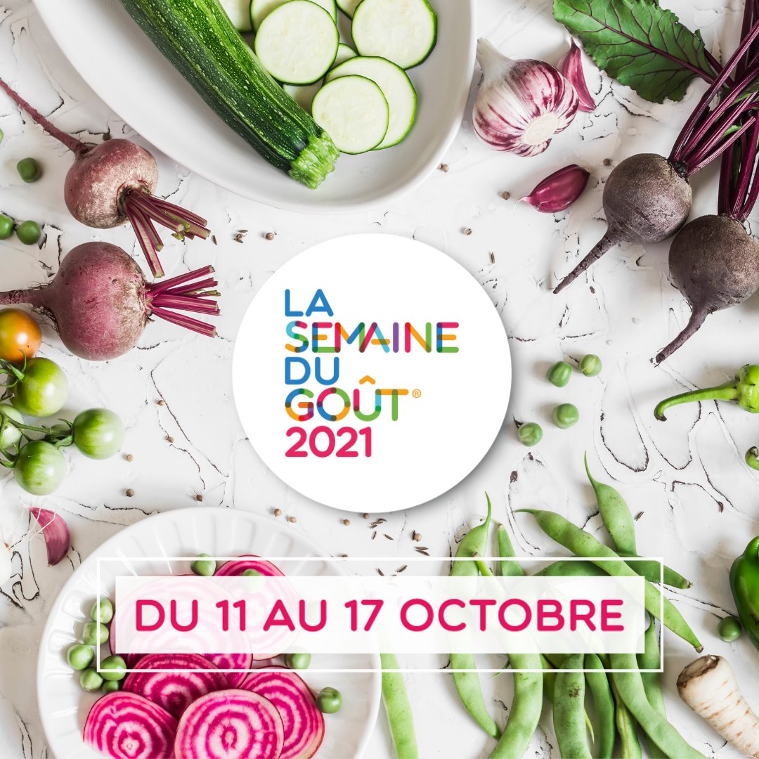 LA SEMAINE DU GOUT® (@semainedugout) on Twitter photo La 32ème édition de la Semaine du Goût aura lieu du 11 au 17 octobre 2021 !
En favorisant les rencontres entre les professionnels de la terre à l’assiette et le grand public, la Semaine du Goût promeut les richesses du terroir et le bien manger. 
Rdv sur legout.com La 32ème édition de la Semaine du Goût aura lieu du 11 au 17 octobre 2021 !
En favorisant les rencontres entre les professionnels de la terre à l’assiette et le grand public, la Semaine du Goût promeut les richesses du terroir et le bien manger. 
Rdv sur legout.com