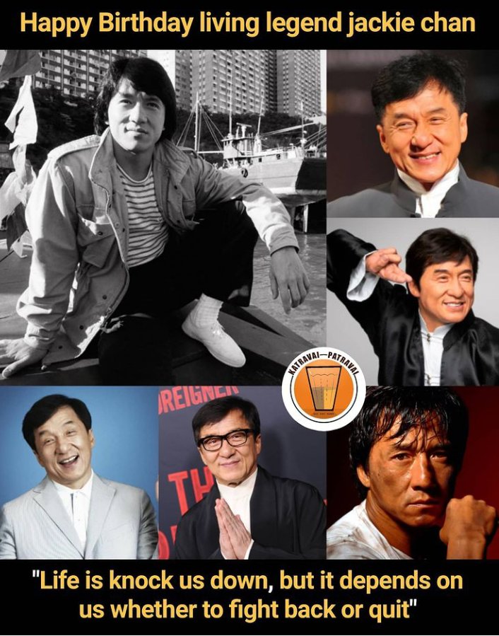 Wishing a very happy birthday Jackie chan 