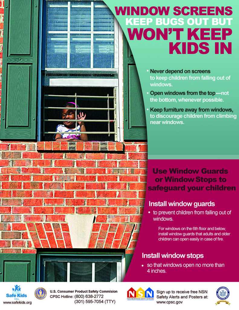 USCPSC's tweet image. It&apos;s #WindowSafetyWeek and now that the weather is getting warmer it&apos;s more important than ever to make sure you know how to keep kids safe around windows.