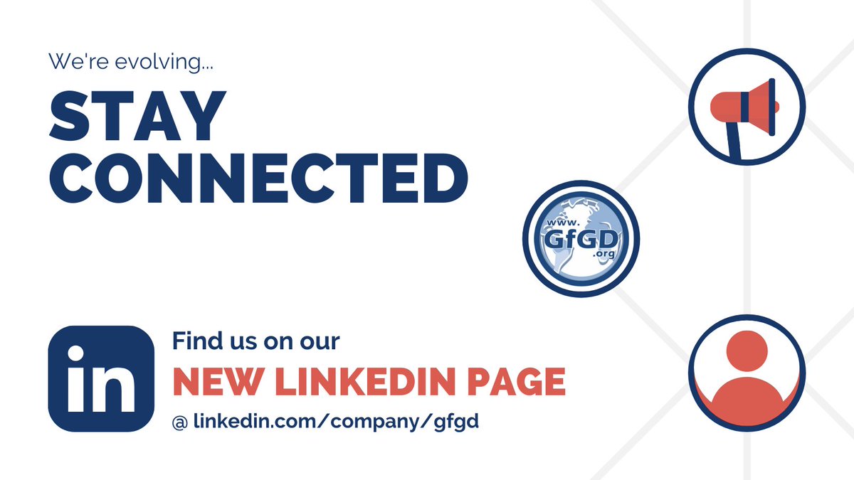 GfGD is excited to announce its new #LinkedIn page. For updates on all our #activities, #events and #opportunities to get involved with our work, come and follow us here: linkedin.com/company/gfgd