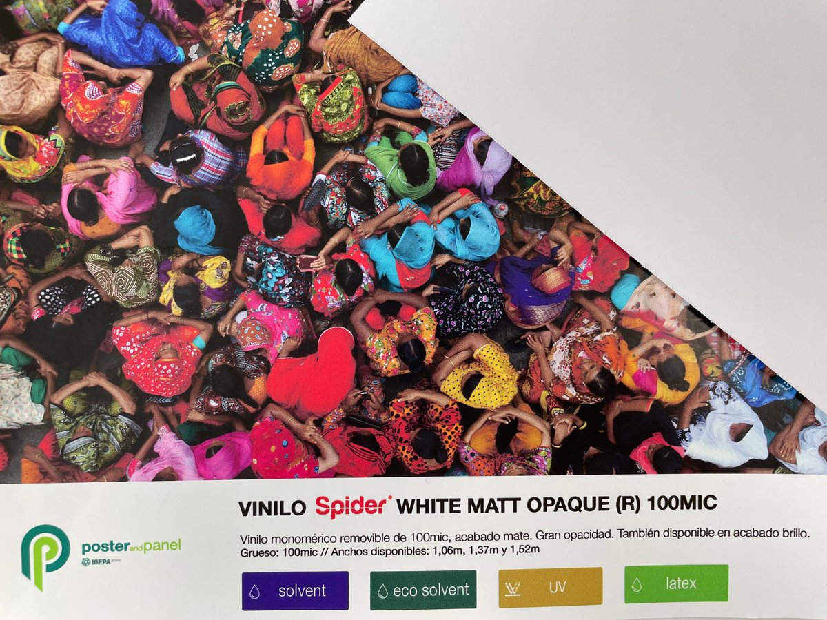 ¡NOVEDAD!

Vinilo Spider Monomérico Opaque removible de 100mic. 

Disponible en acabado mate y brillo. Gran opacidad.

Entra en nuestra página web y haz tu compra online: posterandpanel.com/t-search.php?s… 

#vinilo #opaque #gloss #matt #removible #granopacidad #monomérico