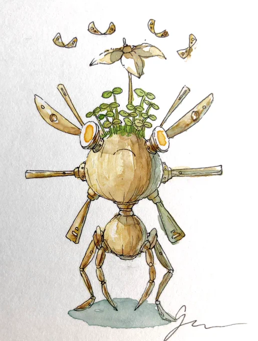 【ミニ】ロボ君。ハナカマキリ。カニ。カゲロウ。かわいい 
