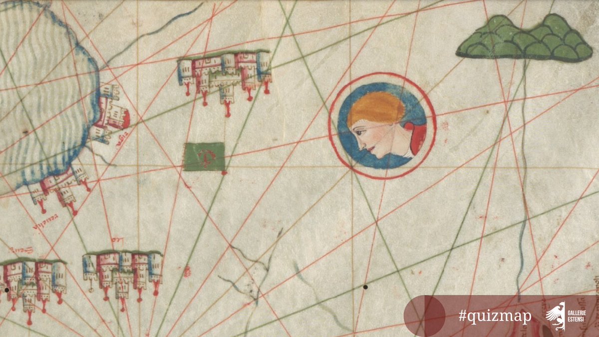 GaEstensi's tweet image. È tempo di #quizmap! Cosa simboleggia questo viso dipinto su questa antica mappa del bacino del Mediterraneo e del Nord Europa? Stasera alle 18.00 la soluzione!