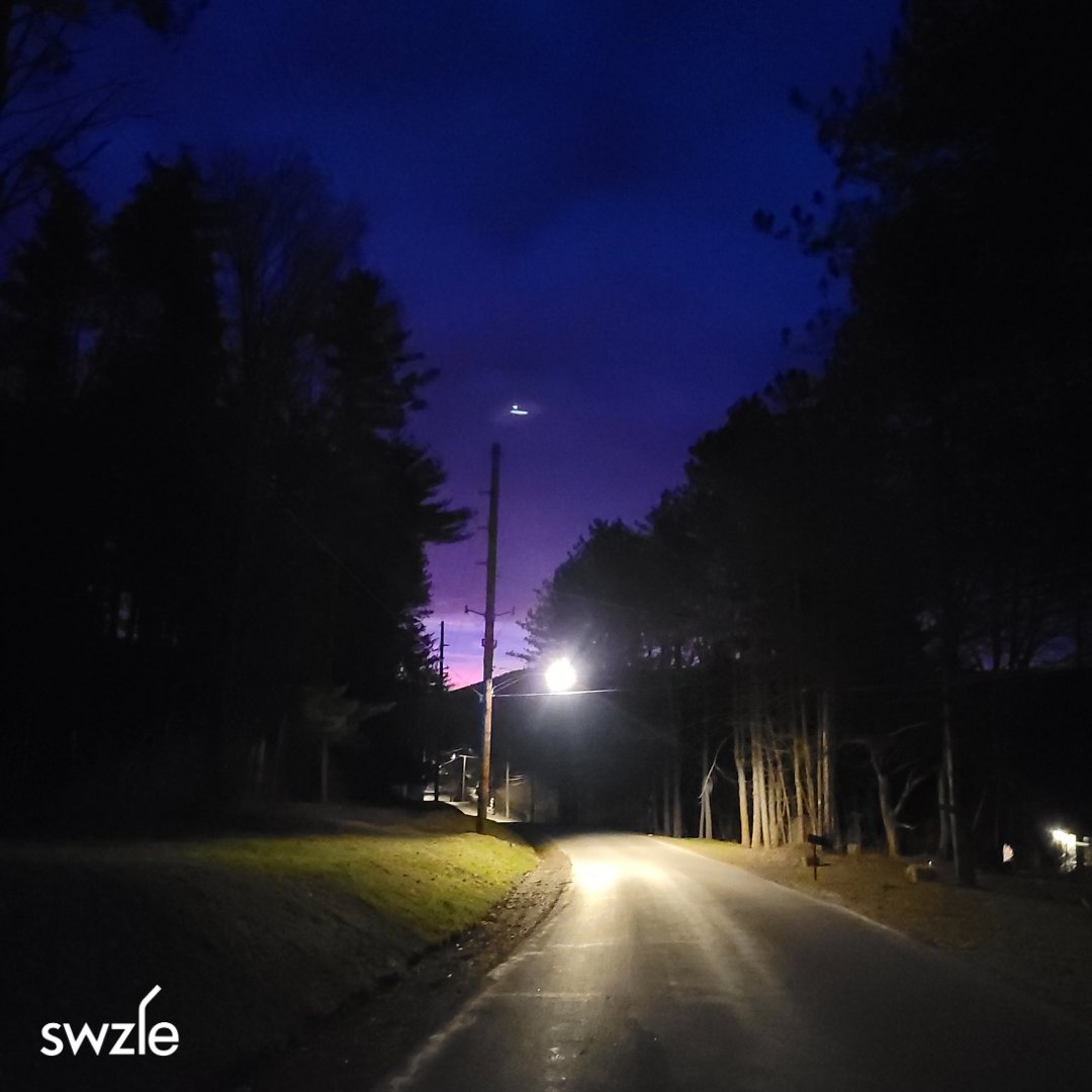 As you start your day, take a good look @ this pic.  The street lamp illuminates the path directly ahead of you, but if you focus on what's easy and the path that has already been laid in front of you, you'll miss the sunrise on the horizon that brings new, brighter possibilities