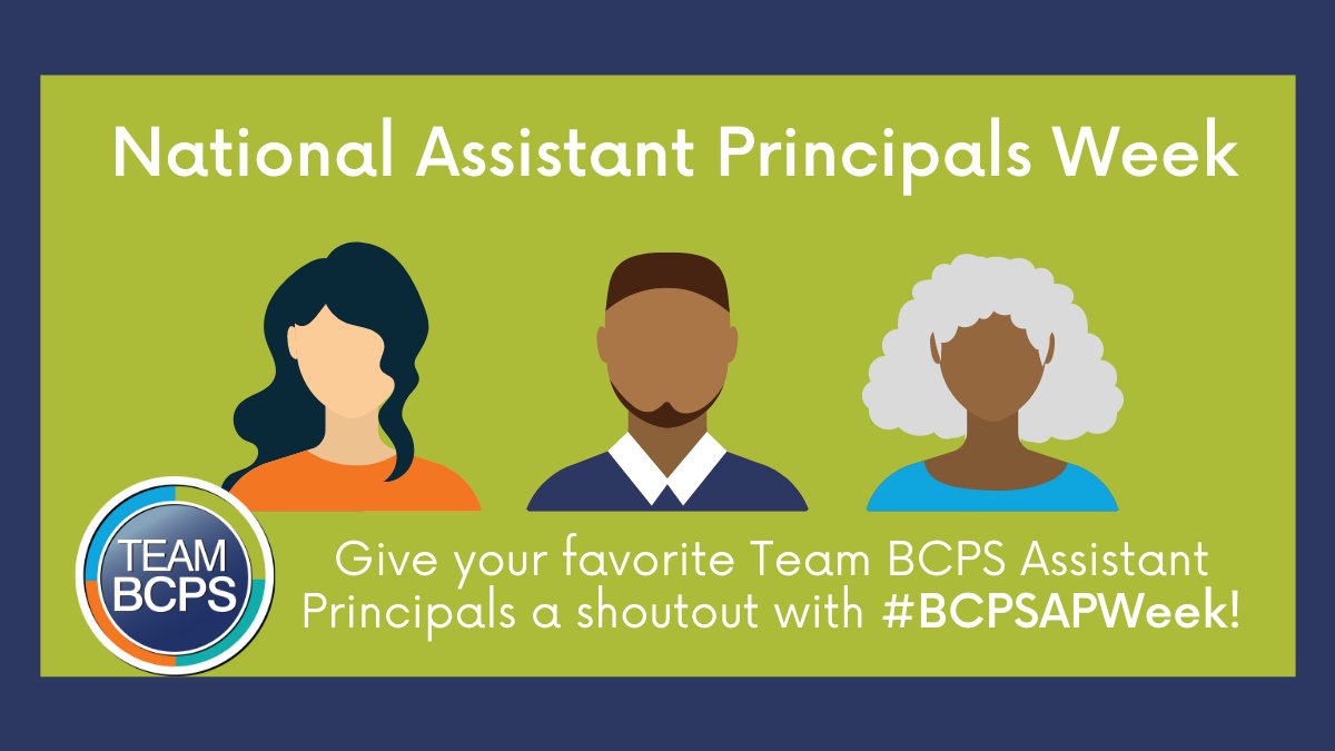 BaltCoPS's tweet photo. 🎉 Let's hear it for all of our incredible Team BCPS Assistant Principals! Thank you for everything you do.  #BCPSAPWeek https://t.co/785sCbaedQ