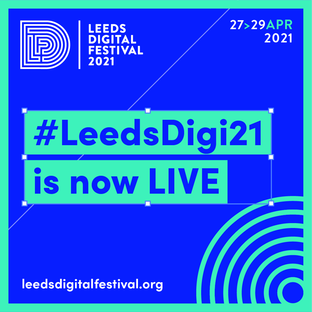 LeedsDigiFest's tweet photo. Introducing #LeedsDigi21 🥳 After a challenging year, we wanted to bring you some much-needed tech-filled fun this Spring! Join us April 27th-29th for a series of virtual events curated by the region's brightest sparks! 

Check out the programme NOW > https://t.co/Yui6O4LcRT https://t.co/7nShFTxhv9