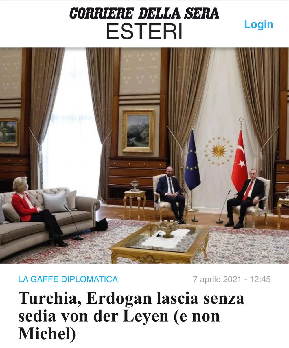 peppeprovenzano's tweet photo. #Erdogan prova a umiliare @vonderleyen e, appena qualche giorno fa, ha ritirato la Turchia dalla convenzione contro la violenza sulle donne. I suoi comportamenti lo qualificano per quello che è. Un autocrate piccolo piccolo. L’Ue non si faccia intimidire da queste provocazioni. https://t.co/kGgQzdlckq