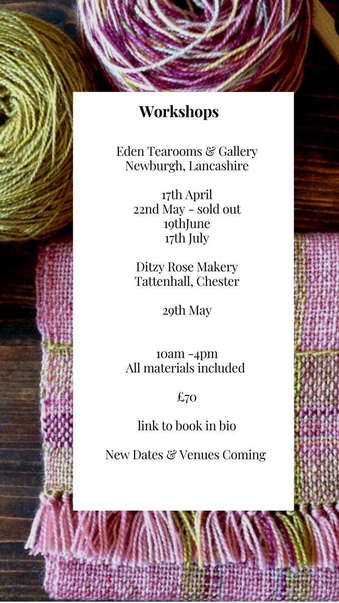 LazykateTextile's tweet photo. We're weaving again!!! Want to join us on the 17th?
#weavingworkshops https://t.co/GsqFH5AhDs