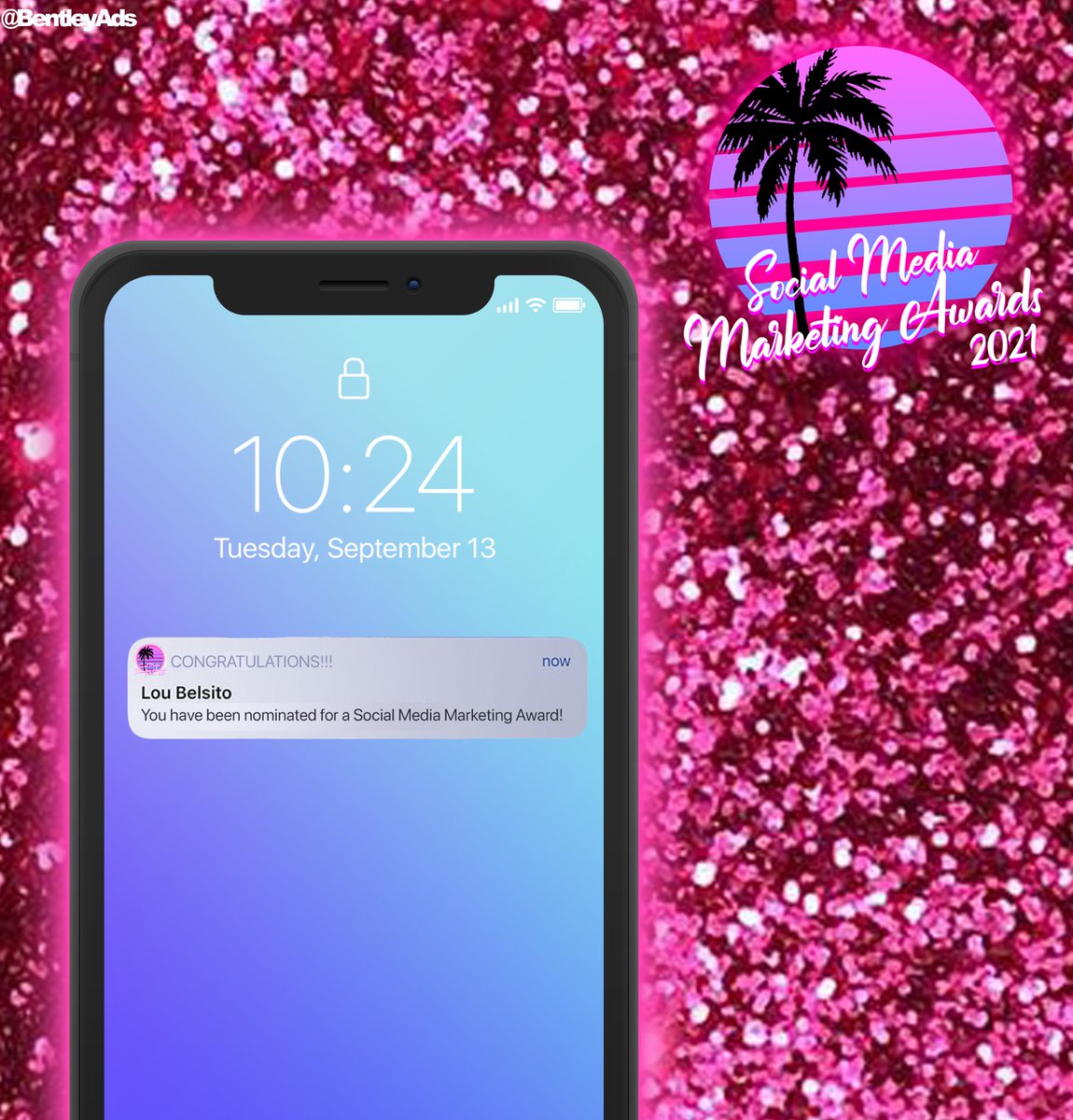 BentleyAds's tweet photo. Today’s @OneMinuteBriefs with @social_day is for their Social Media Marketing Awards 2021! Celebrating social media successes and content creation, get nominating today!✨ #SocialDay https://t.co/yknYYD2zfl
