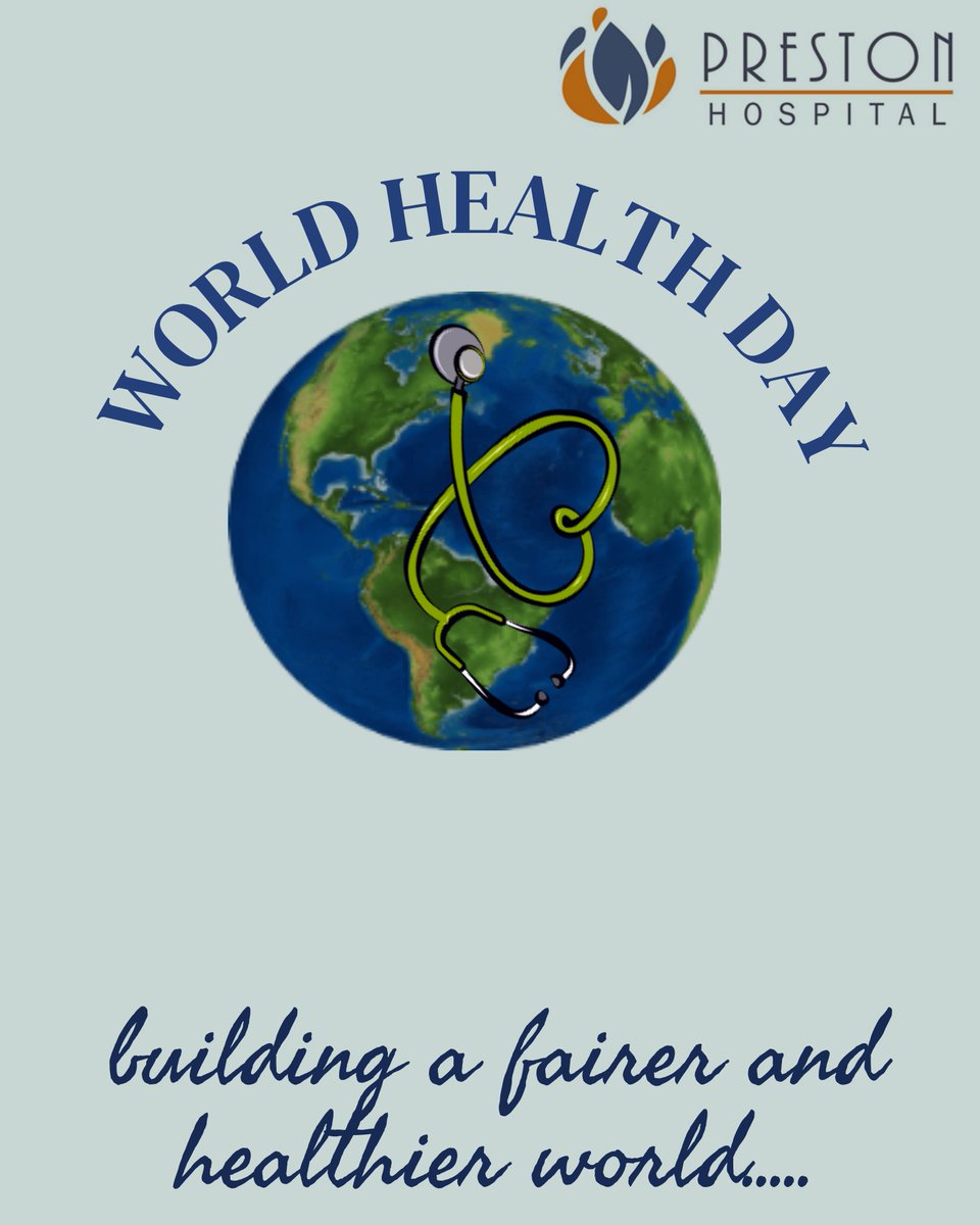 Prestonhosp's tweet photo. Building a fairer and healthier world.. for everyone. 
#WorldHealthDay2021 #WorldHealthDay #prestonhospital https://t.co/urf5AHNqp6