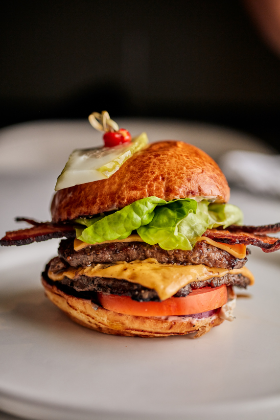 Double double burger trouble at Adorn Restaurant this spring 2021 #burger #comingsood #adornrestaurant #chicago