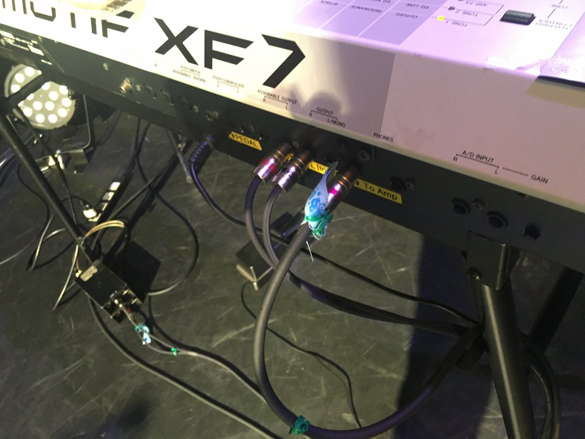 Providence_JPN's tweet photo. 先週末に川崎CLIB CITTAで行われたの原始神母~PINK FLOYD TRIPS~2021のLIVEにて、キーボーディスト"三国義貴さん"の機材をサポートしております。#原始神母 #PINK_FLOYD_TRIPS #三国義貴 #プロビデンス #シールドケーブル #K204 #S101 https://t.co/38HafNY6KY