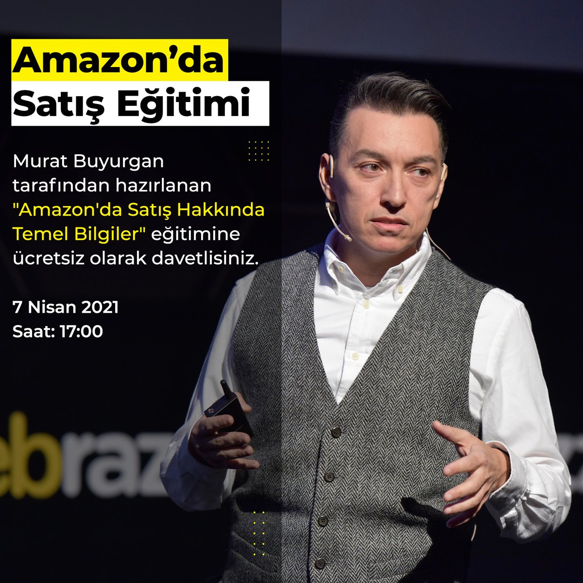 "Amazon'da Satış Hakkında Temel Bilgiler" eğitimine ücretsiz olarak davetlisiniz. netpointlondon.com/form/uk001xhd/ adresinden eğitim hakkında detaylı bilgi alabilir ve katılım başvurunuzu yapabilirsiniz. <a href="/muratbuyurgan/">Murat Buyurgan</a> <a href="/netpointlondon/">Netpoint London</a> 
 #amazoneğitim #amazonkursu