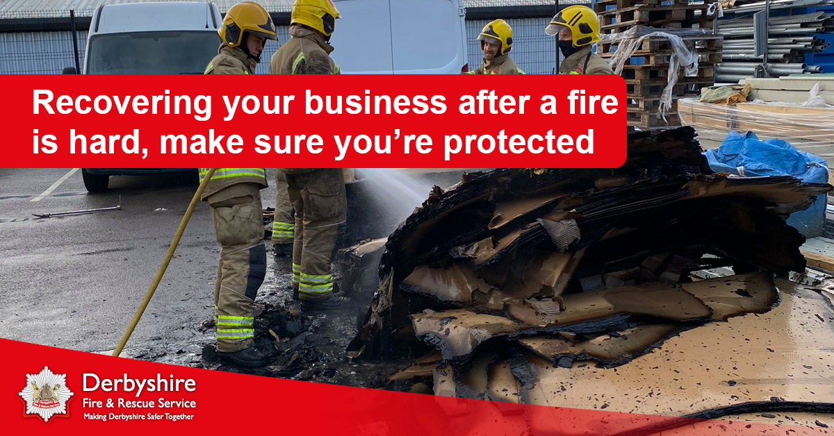 Don't let #hotworks destroy your business. Have a look at our #businessfiresafety pages and review the #hotworksguidance to help you ensure you're protected.derbys-fire.gov.uk/application/fi…