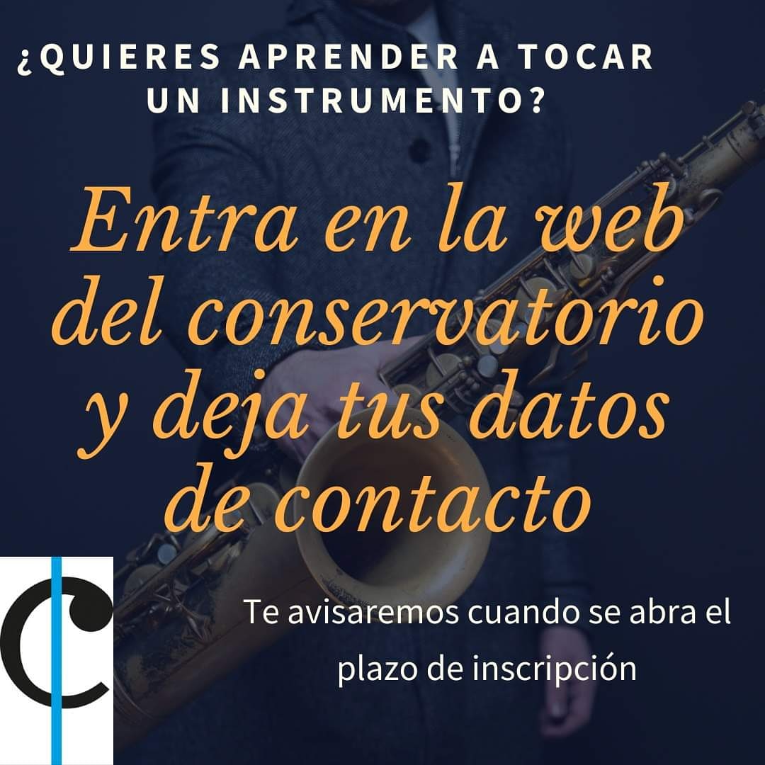 ¿Quieres aprender a tocar un instrumento en el conservatorio? Pincha en este enlace y deja tus datos de contacto:

forms.office.com/r/CJhZLzNmbZ