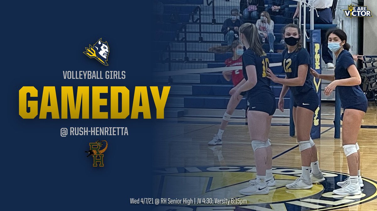 WED 4/7
The <a href="/victorgirsvball/">VVV</a> are on the road tonight at <a href="/RushAthletics/">Rush-Henrietta Athletics</a> 
For Information on All Today’s Contests: sectionvny.org/public/genie/7…