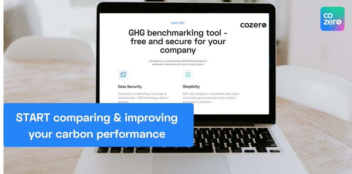 It all starts with transparency about the status quo of your company's #sustainability performance - Cozero #START allows you to easily and securely calculate your company's emissions and compare them to industry benchmarks. Learn more about START at cozero.io/en/benchmarking