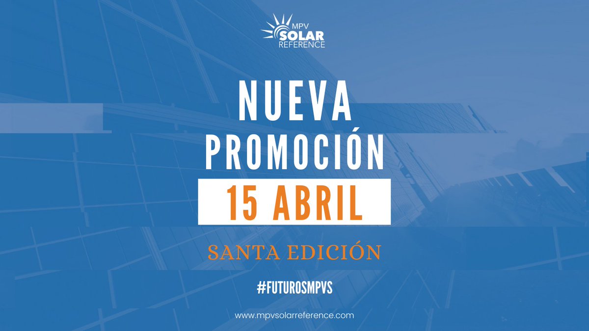 💬Si tu también piensas que los cursos NO ENSEÑAN lo que realmente se necesita para trabajar y salir a la calle a competir DE VERDAD en #fotovoltaica… 

💪¡La SANTA EDICIÓN es para ti! Únete al máster full 360º que lo está cambiando TODO 👉bit.ly/3mpwbsq