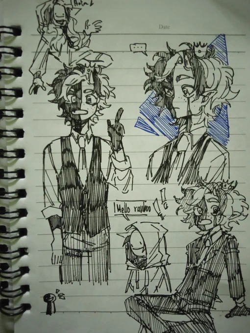 Anyway have some school doodles from Monday and Tuesday 
#ranboofanart #dreamfanart #dristafanart 