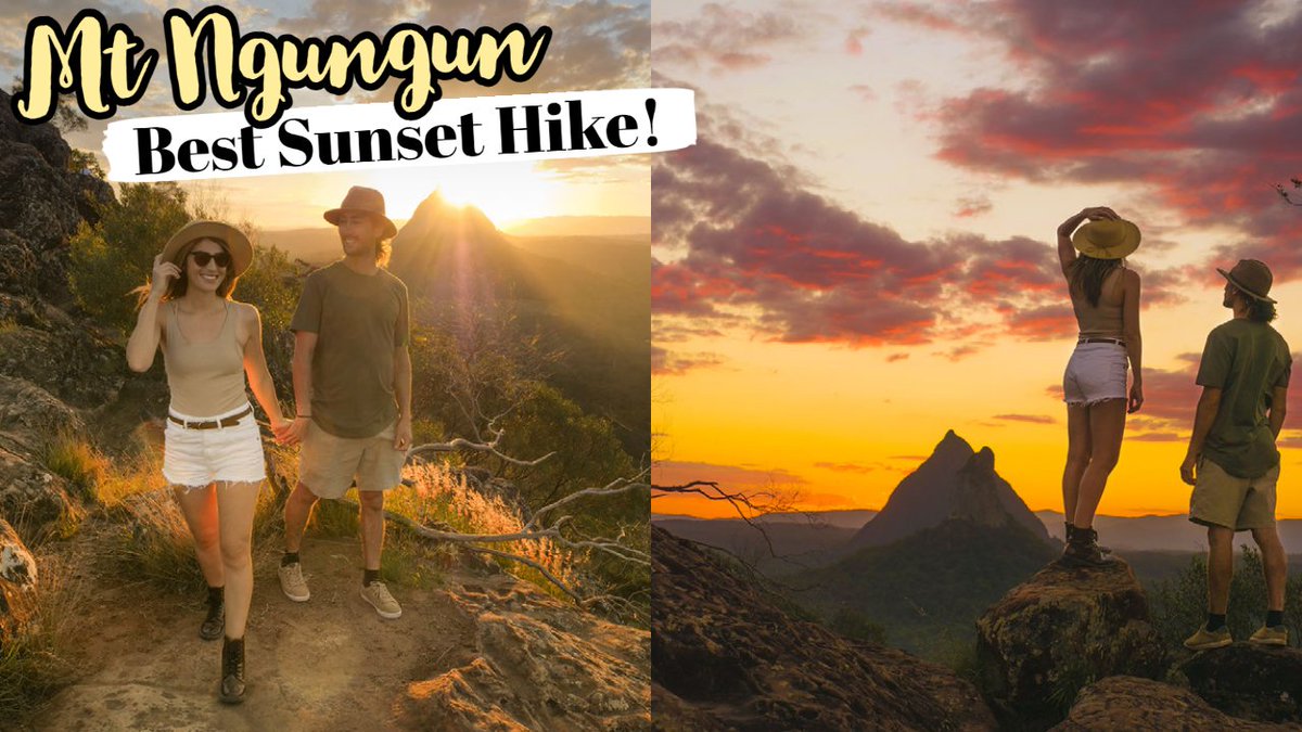 NEW VLOG: youtu.be/tjnvhBlm4OI

We can't say enough how much we LOVED this hike 😍

#MtNgungun #Glasshousemountains #sunshinecoast #travelvlog #australia #traveltribe #hike
