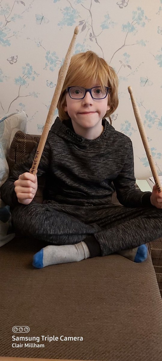 clairwoolsey's tweet photo. Hey @nickjdhodgson your drum sticks arrived today!! Thank you so much, you have made this boy very happy 😊 #thisishowIfeelrightnow #drumsticks #competitionwinner https://t.co/kl8BCeXgwY