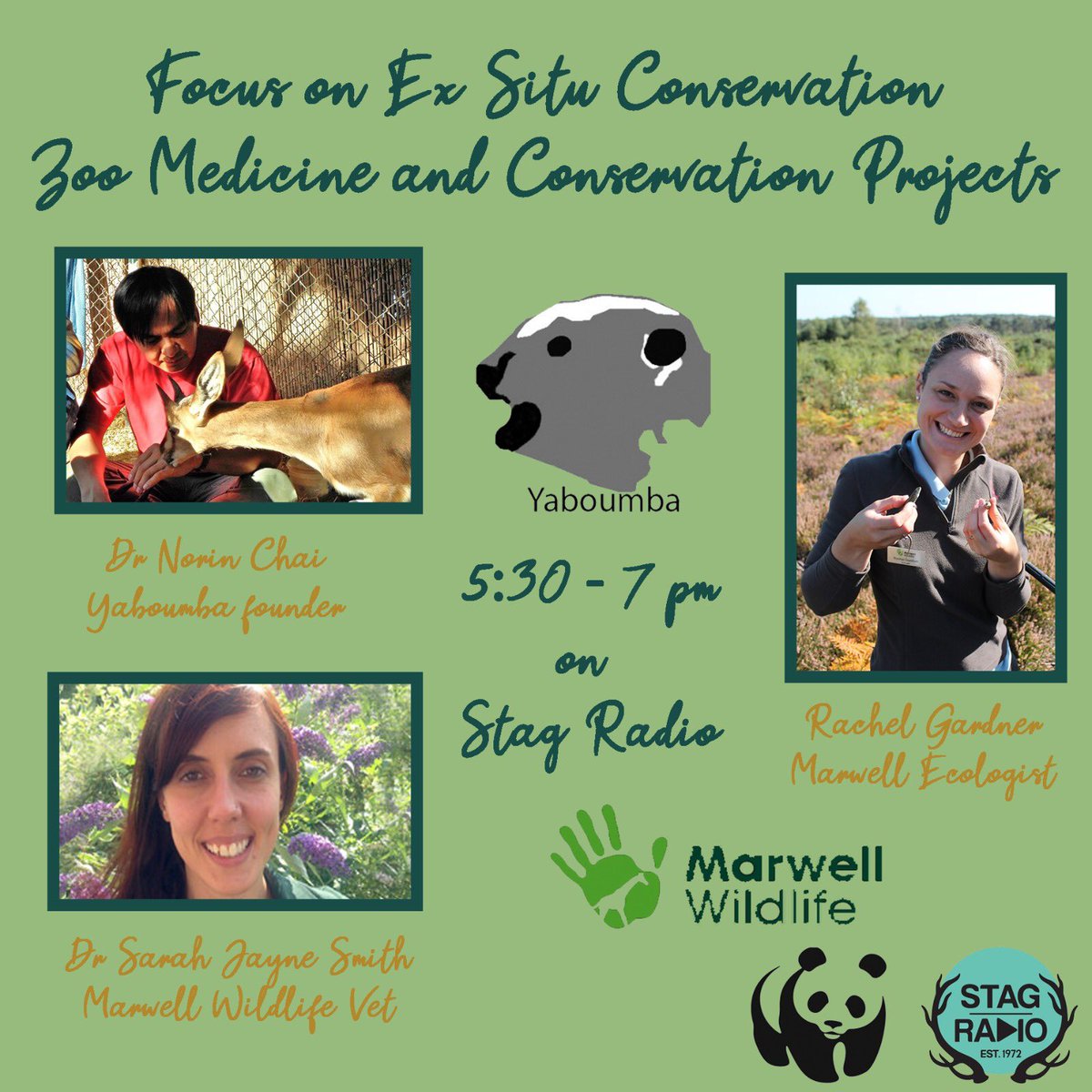 🚨SPEAKER ANNOUNCEMENT🚨This is our lineup for the <a href="/wwf_uk/">WWF UK</a> big conservation marathon!! Tune in at 2pm to discover more about @surreysustainability, <a href="/LolaYaBonobo/">Lola Ya Bonobo</a>, @animalneighbours <a href="/Marwellwildlife/">Marwell Wildlife</a>
Just giving link is still active! https://www.just giving.com/fundraising/Je…