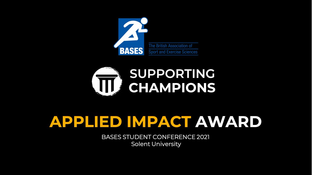 We're delighted to support <a href="/bases2021/">BASES 2021 Student Conference</a> Student conference @basesuk and to support the Applied Impact Award!