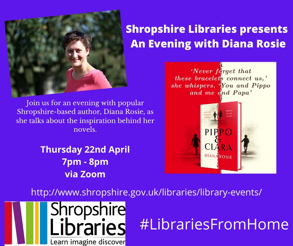 We are really looking forward to our next virtual author event. Join us via Zoom on Thurs 22nd April @ 7pm as we chat to @Diwrite, author of two powerful works of historical fiction published by @MantleBooks. Book your free ticket here: orlo.uk/OHHvs #LibrariesFromHome