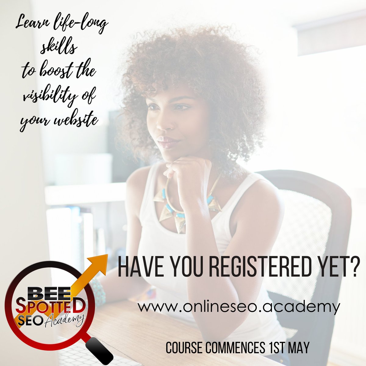 BeeSpotted's tweet photo. Registration Now Open for our May intake.  

You have a fabulous looking website. 

Can't find it on Google? 

Our DIY SEO Academy is the perfect solution. 

Do all your own SEO and start earning that place on Page 1. 

Are you ready? https://t.co/O8WLFPuiEh https://t.co/VaefQZUdKo