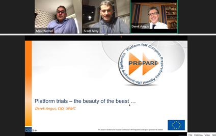 PREPARE Europe (@prepare_europe) on Twitter photo “We are trying to built a cool piece of science” Derek Angus. Our 4th #PREPAREwebinar just kicked-off. Today we’re talking about the beauty of platform trials, you can still join! prepare-webinars.eu
@Lennie333 <a href="/MarcBonten/">Marc Bonten</a> @statberry <a href="/EU_Commission/">European Commission</a> <a href="/EU_H2020/">Horizon 2020</a> <a href="/remap_cap/">remap-cap</a> “We are trying to built a cool piece of science” Derek Angus. Our 4th #PREPAREwebinar just kicked-off. Today we’re talking about the beauty of platform trials, you can still join! prepare-webinars.eu
@Lennie333 <a href="/MarcBonten/">Marc Bonten</a> @statberry <a href="/EU_Commission/">European Commission</a> <a href="/EU_H2020/">Horizon 2020</a> <a href="/remap_cap/">remap-cap</a>
