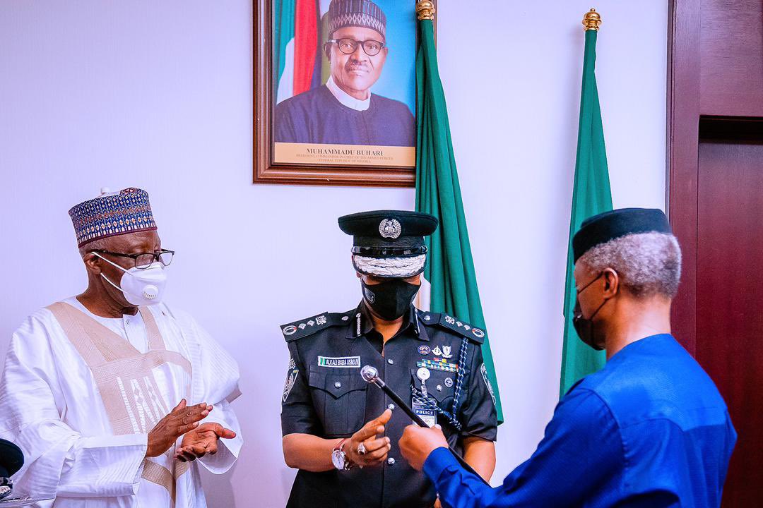 VP Osinbajo Decorates New Police IG, Usman Alkali Baba-Brand Spur Nigeria