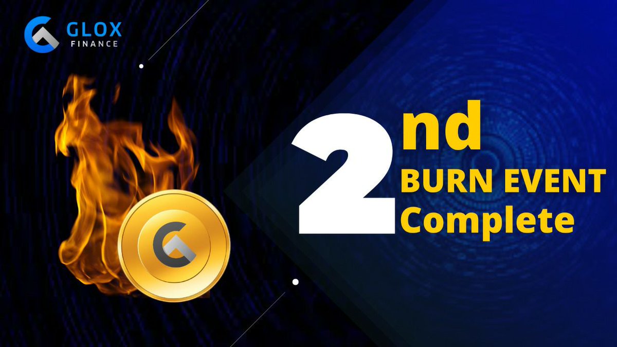 Hi Glox Finance Community!

We are thrilled to announce that the Glox Finance 2nd burn has been completed.  A total of 319.8  Glox tokens has been burnt reducing the total supply to 14680

Token burn confirmation link is given below

etherscan.io/tx/0xd5a9937a7…

$Glox #DeFi #crypto