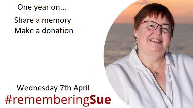 Sue was my mentor when I joined MCC.  Always encouraging and the first to text when we popped up on Only Connect. #RememberingSue