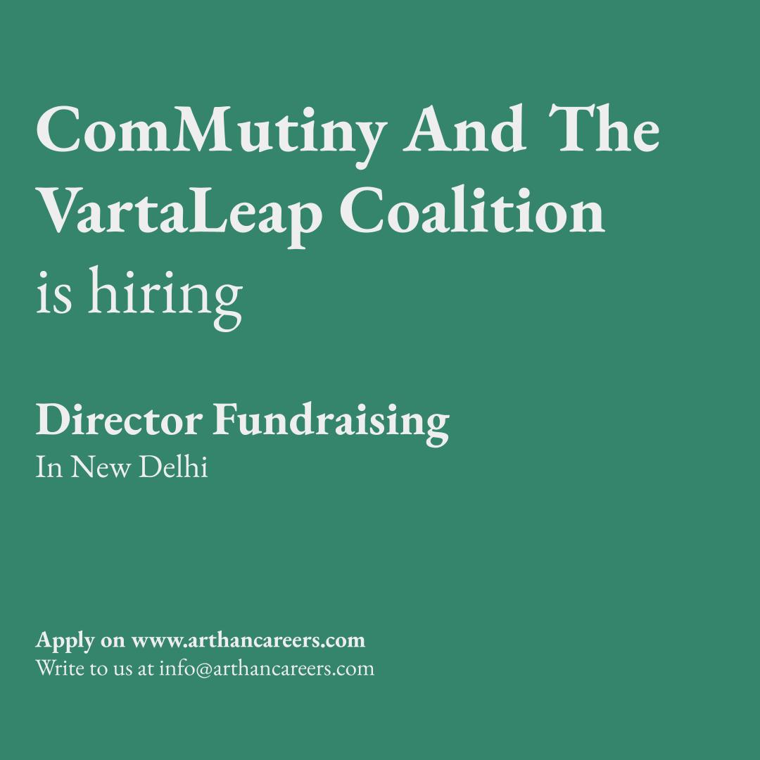 ArthanCareers's tweet photo. #Hiring
A Delhi-based collective is looking for a Director Fundraising to join their team.
To apply, check job description &amp; requirements, visit: https://t.co/DDtWXb4tln 

#Arthan #ArthanCareers #Fundraising #Hiring #Jobs #SocialImpact https://t.co/oJ0guxmkeb
