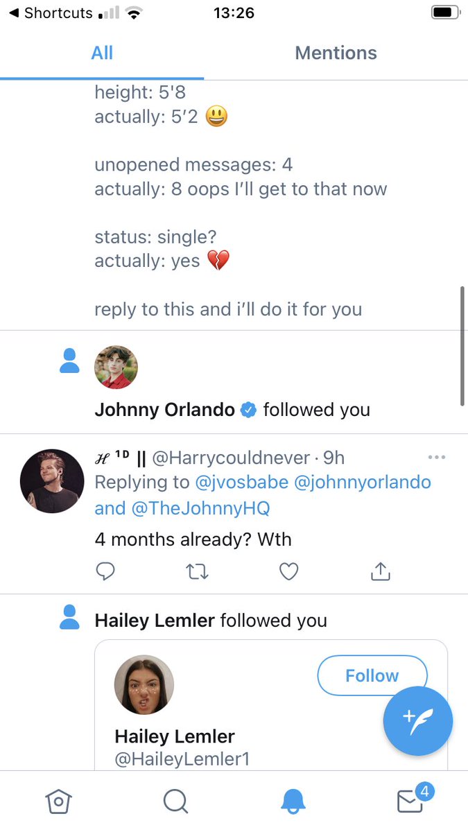jvosbabe's tweet photo. NO WAY NO WAY NO WAY NO WAY IM CRYING MY EYES OUT WTF 😭
he actually followed me , I didn’t think he ever would wtf 😭
I love you so so much john thank you for everything <333 @johnnyorlando https://t.co/p0L0SCp9EM