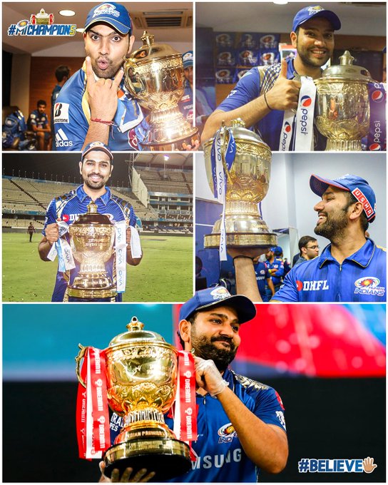 5 Trophies - 6 Finals - 1 Captain - 1 FranchisePause, Rewind, Play[A Thread]  #IPL2021    #MumbaiIndians  